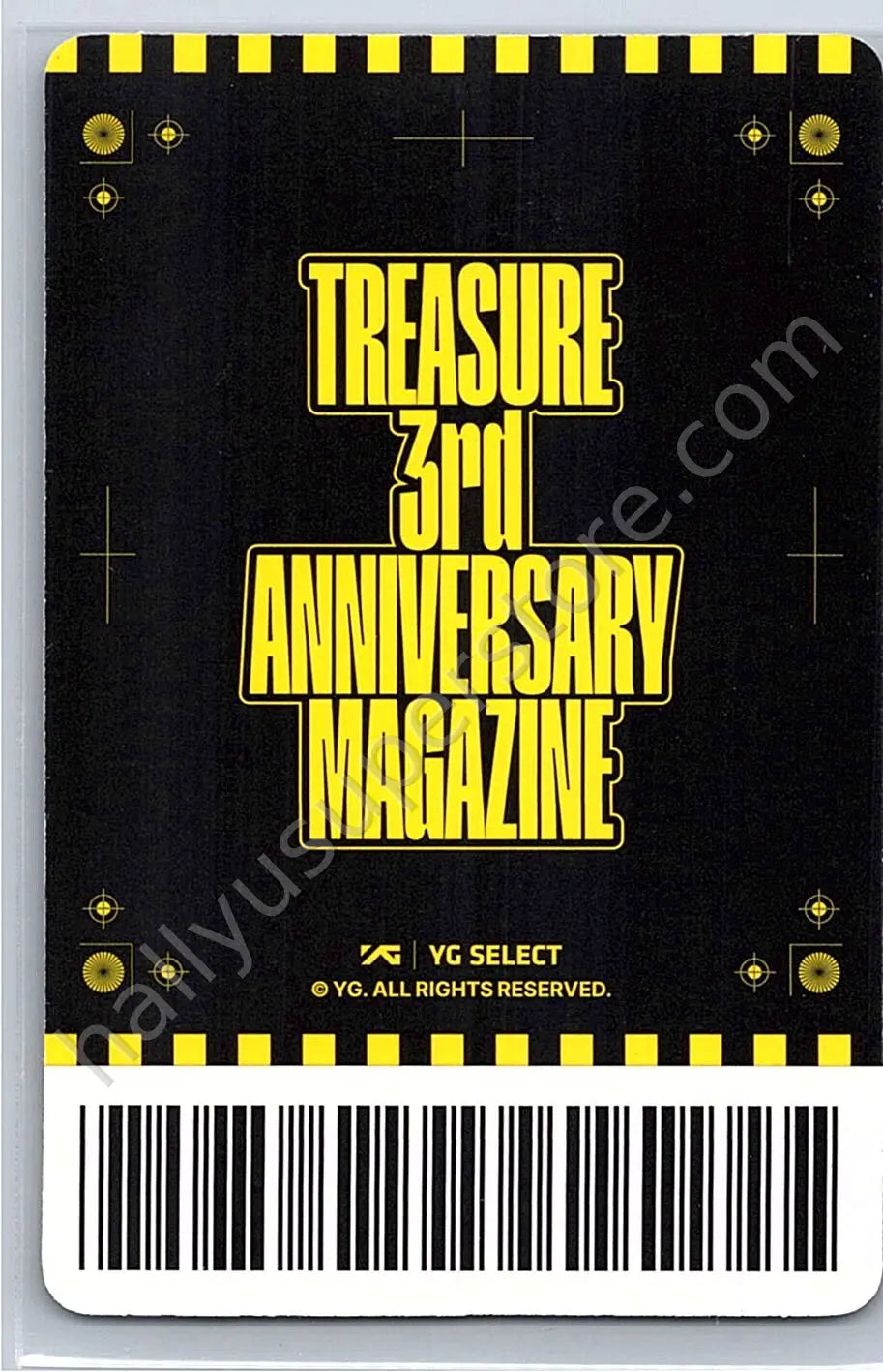 TREASURE - Choi Hyunsuk - 3rd Anniversary Magazine 3rd anniversary D version trading card
