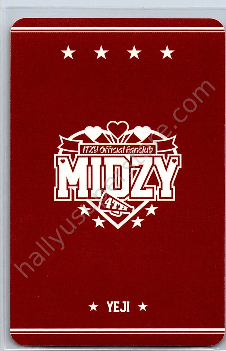 ITZY - Yeji -  Itzy official fanclub MIDZY 4th generation Other photocard set