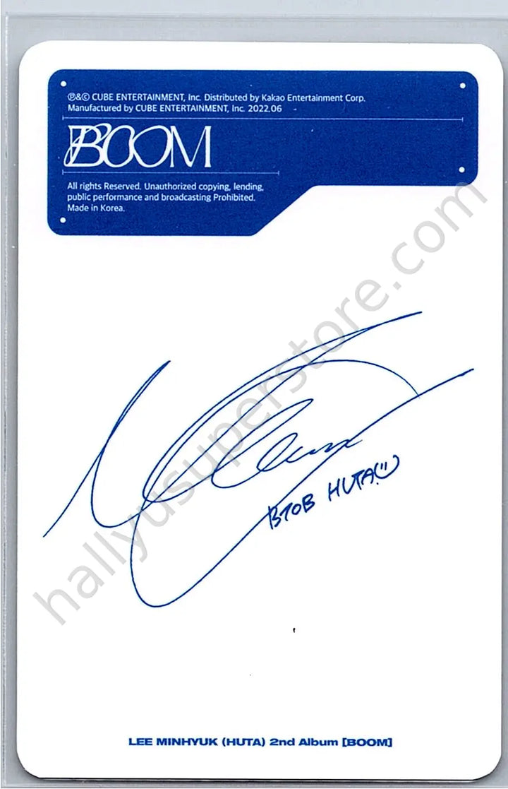 BTOB - Minhyuk - BTOB - Minhyuk - BOOM (Minhyuk Solo) Album