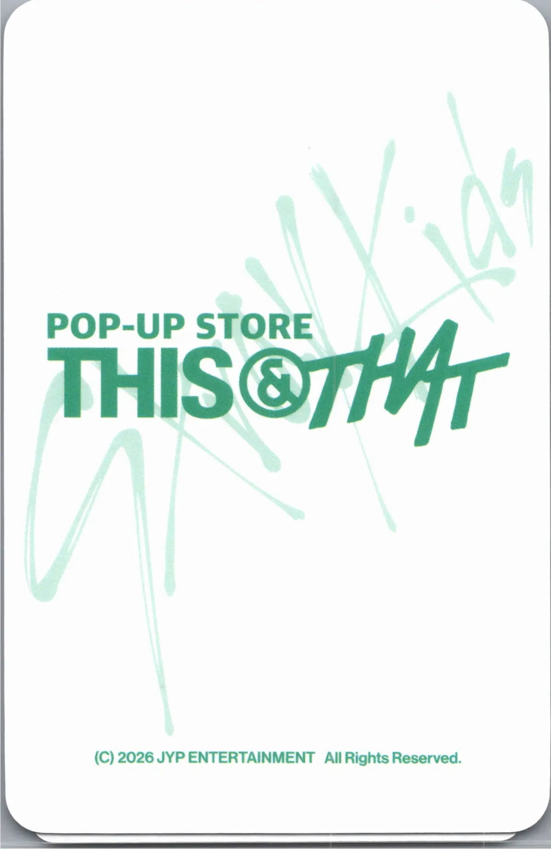 Stray Kids "THIS &amp; THAT" - Soundwave POP-Store Lucky Draw Event Photocard R2 [26.08.14]