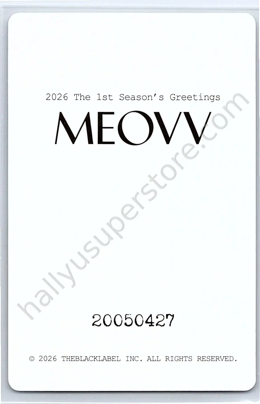 MEOVV - Gawon - 2026 Season’s Greetings season&