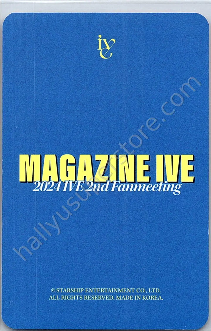 IVE - Rei - Magazine IVE: 2nd Fanmeeting fan meeting trading card