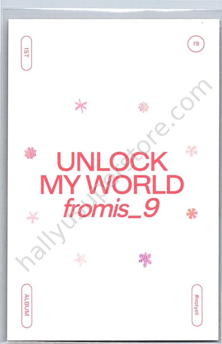 fromis_9 - Jiheon - fromis_9 - Jiheon - Unlock My World Album mini card 