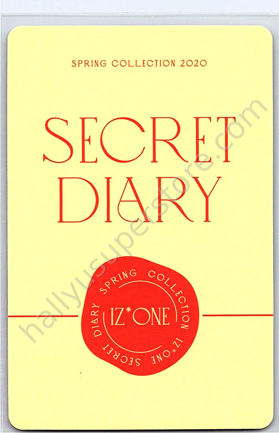 IZ*ONE - Kim Chaewon - SPRING COLLECTION 2020 “SECRET DIARY” photobook version photocard set