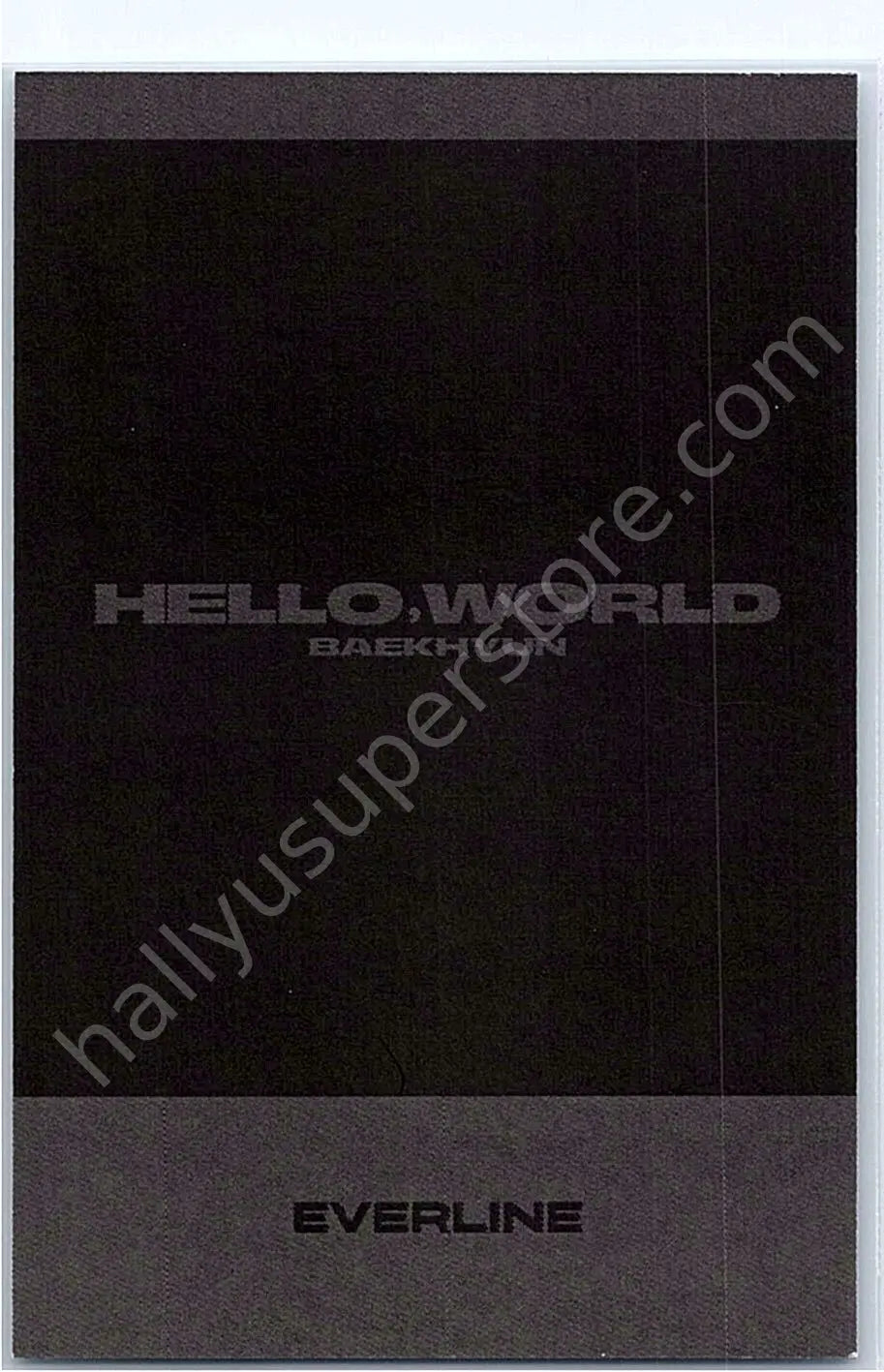 EXO - Baekhyun -  Hello, World Album everline lucky draw polaroid