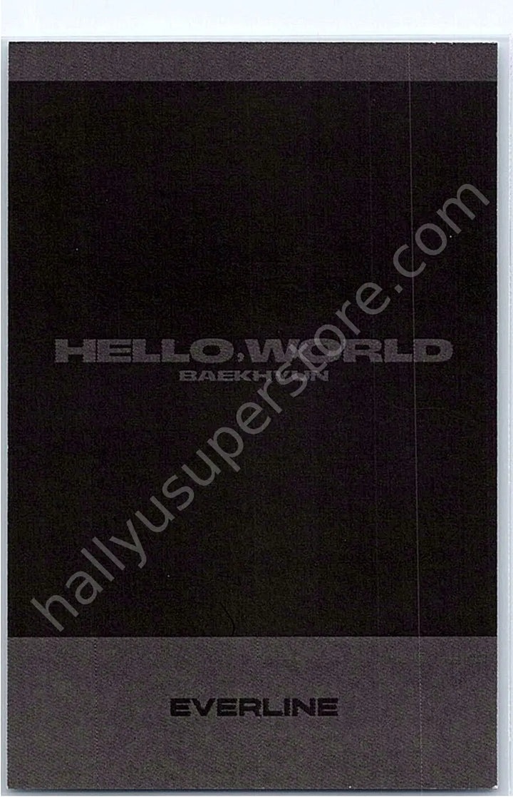 EXO - Baekhyun -  Hello, World Album everline lucky draw polaroid
