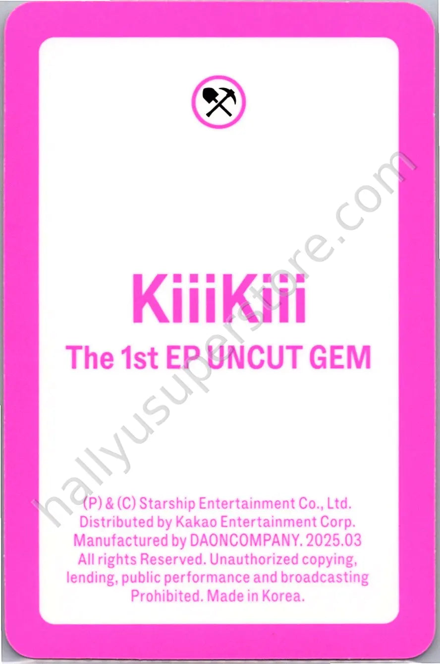 KiiiKiii - Kya - UNCUT GEM album photocard digging version