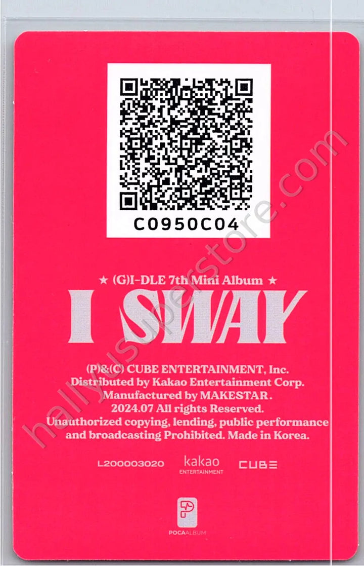 i-dle - Miyeon - I Sway poca album qr card