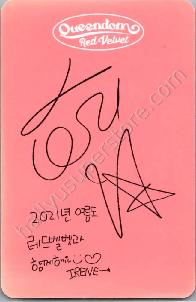 Red Velvet - Irene - Queendom album photocard girls version