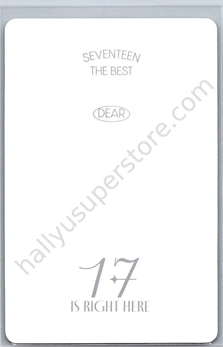 SEVENTEEN - Seungkwan - 17 IS RIGHT HERE carat version dear version photocard set