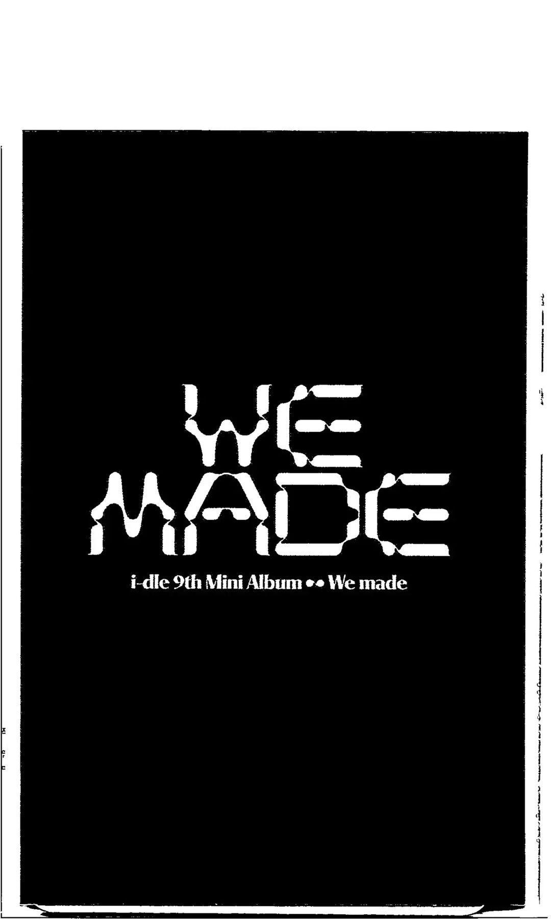 I-DLE "We made" - Apple Music Drink Event Photocard, Polaroid type Photocard [26.07.09]