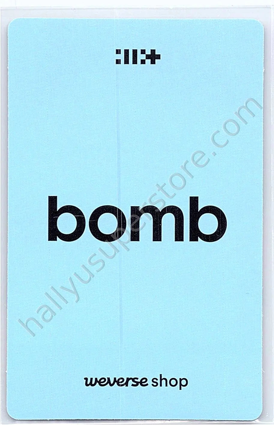 ILLIT - Yunah - bomb pvc card weverse global shop (wvg)