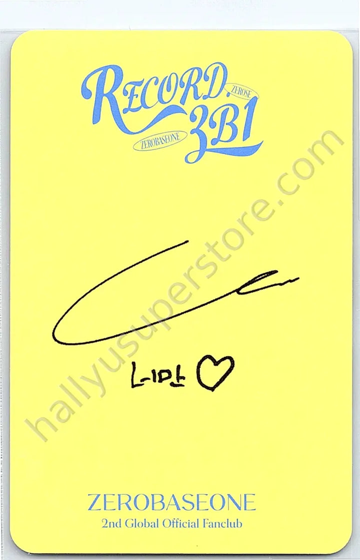 ZEROBASEONE - Jiwoong - 2nd Global Official Fanclub