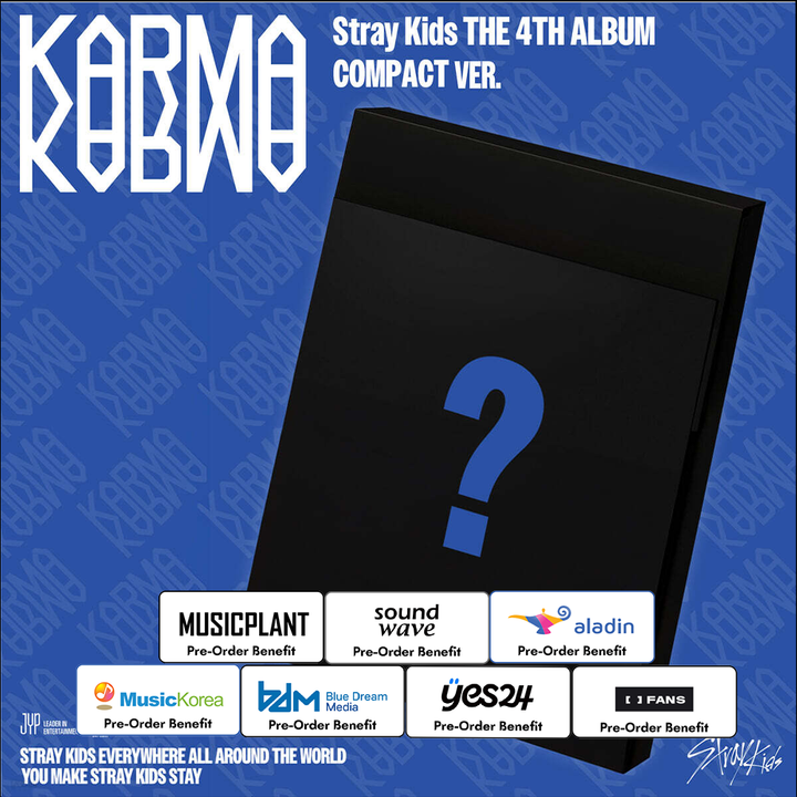 **[Pre-Order] Stray Kids - 4th Album "KARMA" [COMPACT Ver.] +Pre -Order Benefit