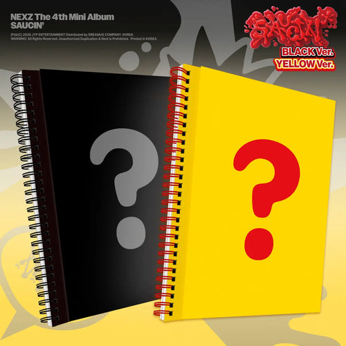 [H4U] [NEXZ] [SET] The 4th Mini Album SAUCIN' (BLACK ver. / YELLOW ver.)