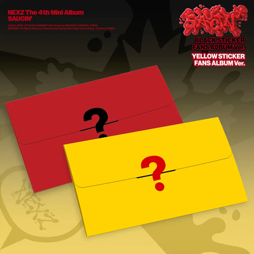 [H4U] [NEXZ] The 4th Mini Album SAUCIN' (BLACK STICKER FANS ALBUM ver. / YELLOW STICKER FANS ALBUM ver.)