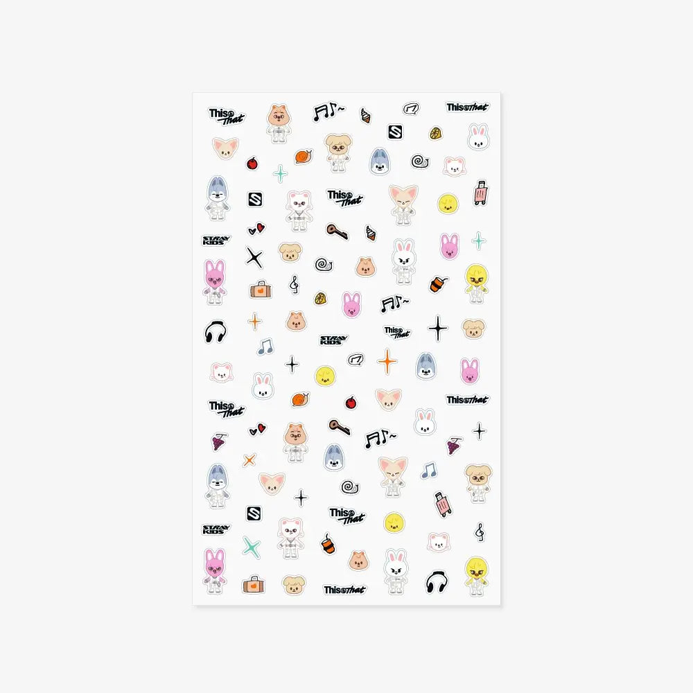 [Stray Kids] SKZOO MICRO STICKER - THIS &amp; THAT