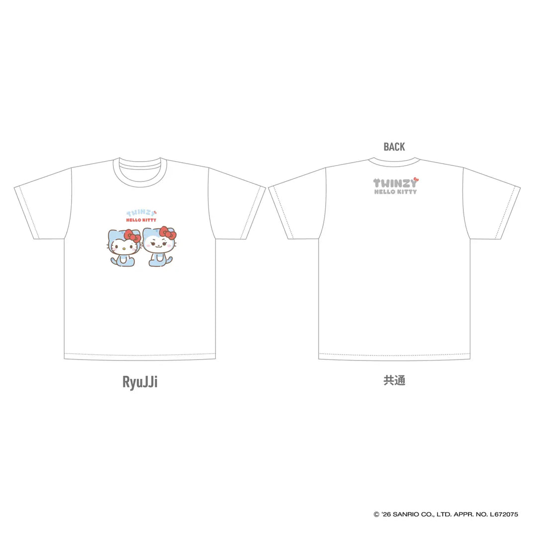 [ITZY] T-shirt - TWINZY×HELLO KITTY