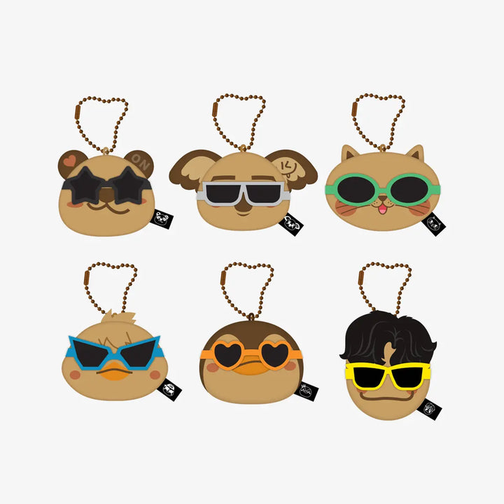 [2PM] ZooPM FACE KEYRING ORIGINAL TANNED Ver. - THE RETURN