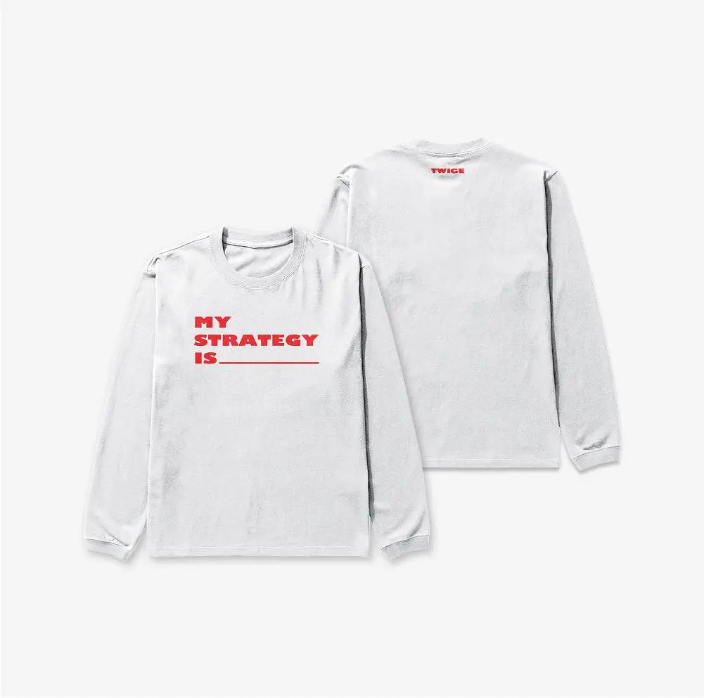 [TWICE] LONG SLEEVE T-SHIRT LOGO Ver. - TWICE STRATEGY POP-UP In SEOUL