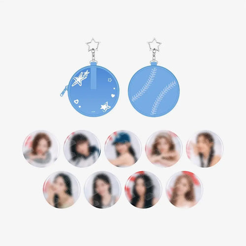 [H4U] [TWICE] CAN BADGE POUCH SET - HOME 9ROUND