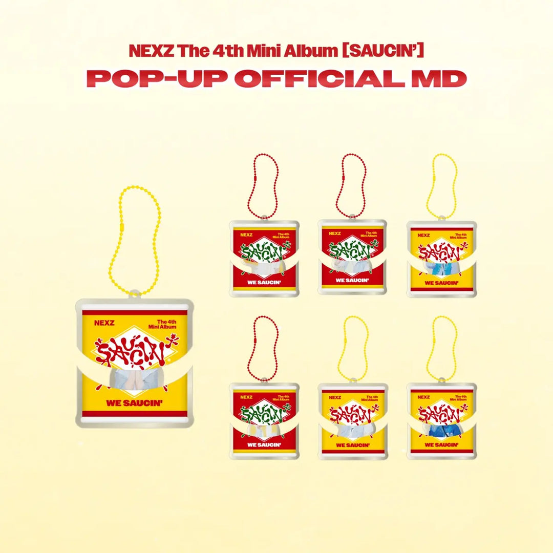 [NEXZ] SAUCE CAN SLIDE KEYRING - SAUCIN'