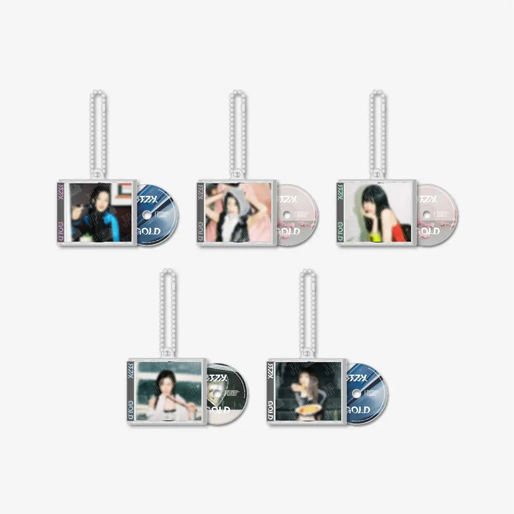 [ITZY] ITZY MINI CD KEYRING - ITZY [GOLD] POP-UP STORE