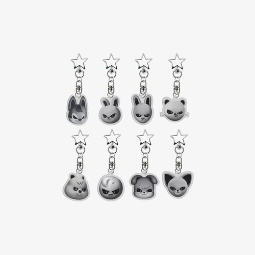 [H4U] [Stray Kids] EVIL SKZOO ACRYLIC KEYRING - SKZOO Everywhere All Around The World