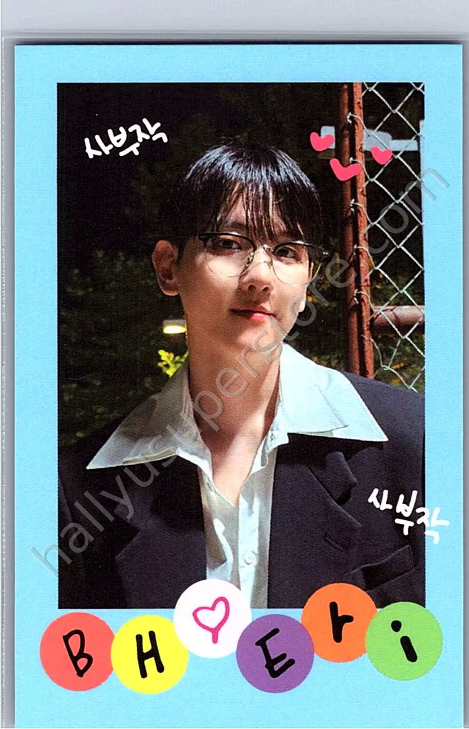 EXO - Baekhyun -  Hello, World Album everline lucky draw polaroid