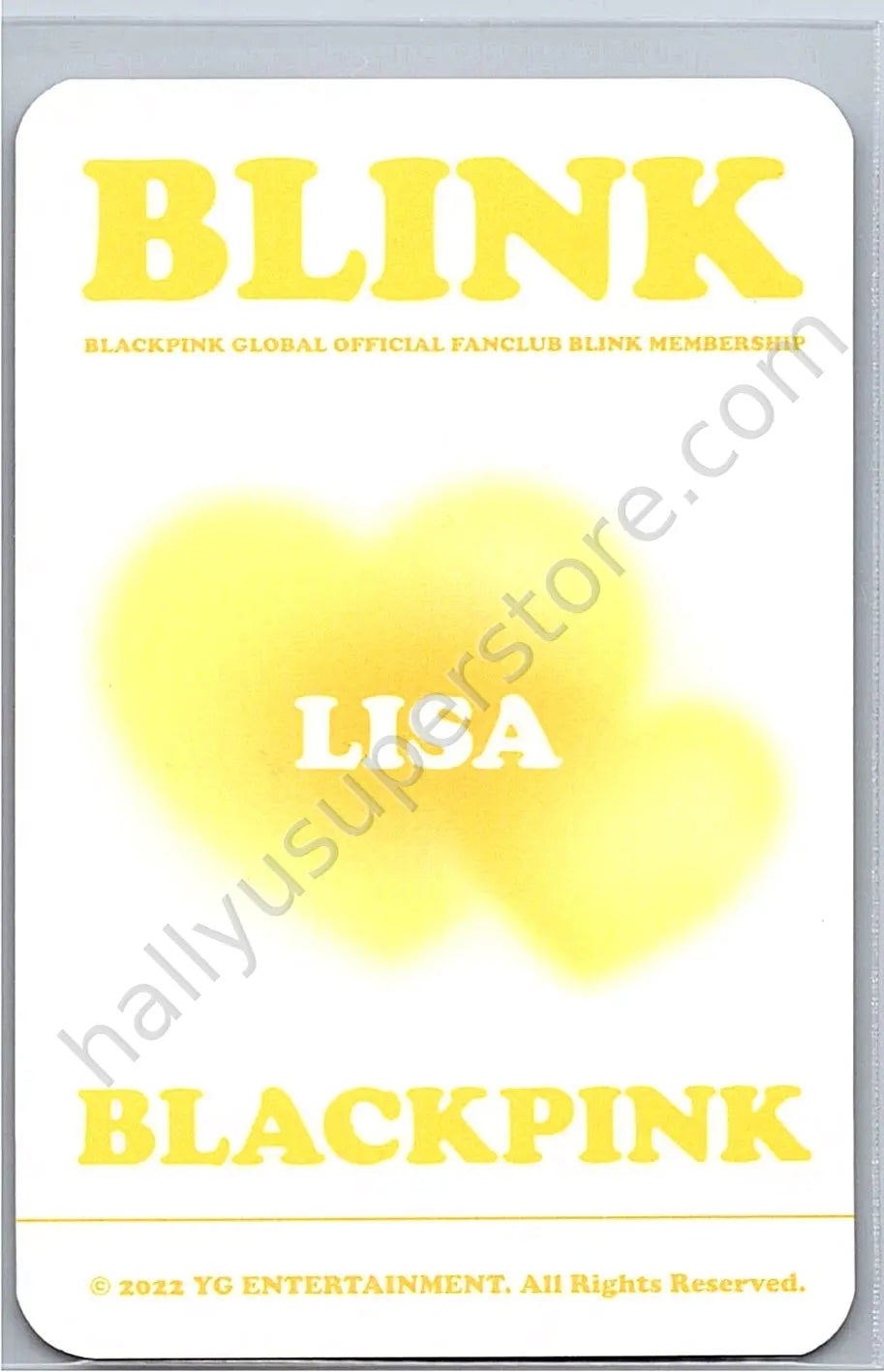 BLACKPINK - Lisa - BLINK MEMBERSHIP general kit membership