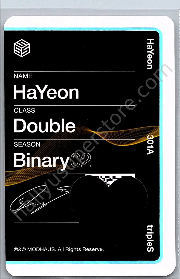 tripleS - Hayeon - Beyond Beauty album photocard objekt music album (UNSCANNED)