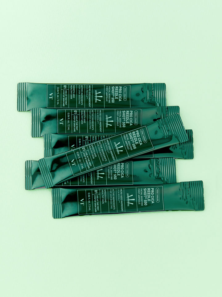 VT cosmetics -cica Reedle Shot S50 facial Boosting First Ampoule (6ea)
