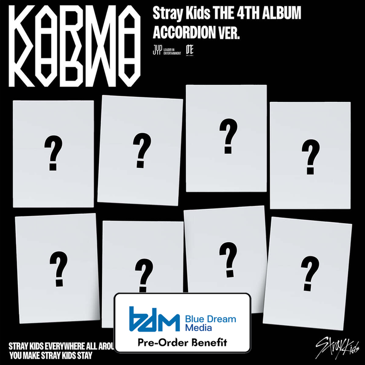 **[Pre-Order] Stray Kids - 4th Album "KARMA" [ACCORDION Ver.] +Pre -Order Benefit
