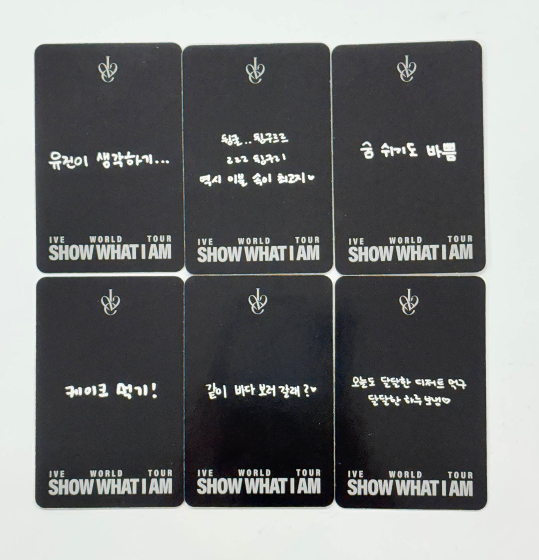 IVE "SHOW WHAT I AM" WORLD TOUR - DIVE ZONE Event Photocard [OFF Ver.] [25.11.07]