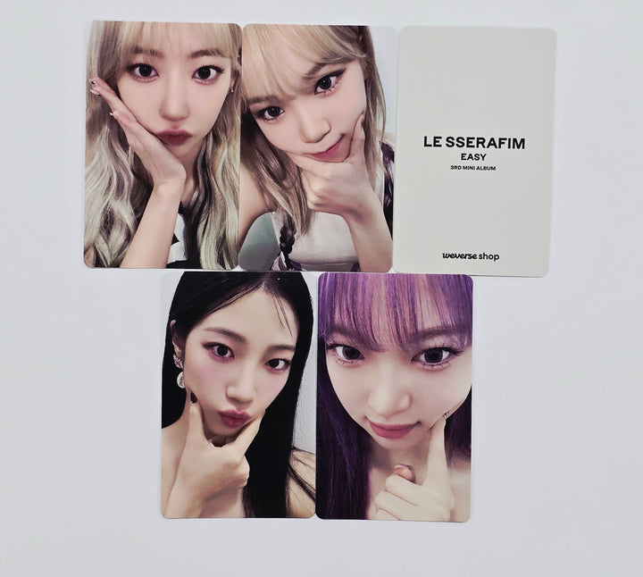 Le Sserafim 3rd Mini "EASY" - Weverse Shop Show Case Event Photocard [Compact Ver.] [26.1.30]