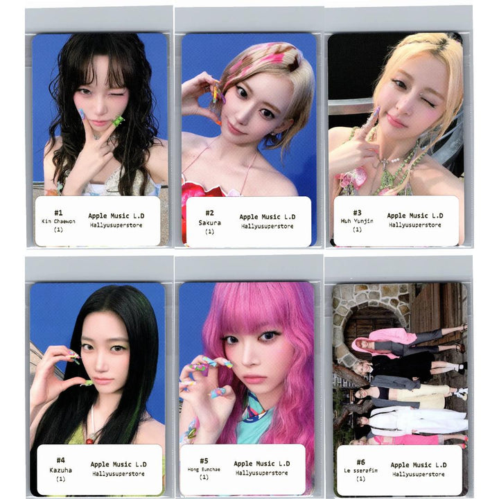 LE SSERAFIM "PUREFLOW" - Apple Music Lucky Draw Event Photocard Round2 [26.06.16]