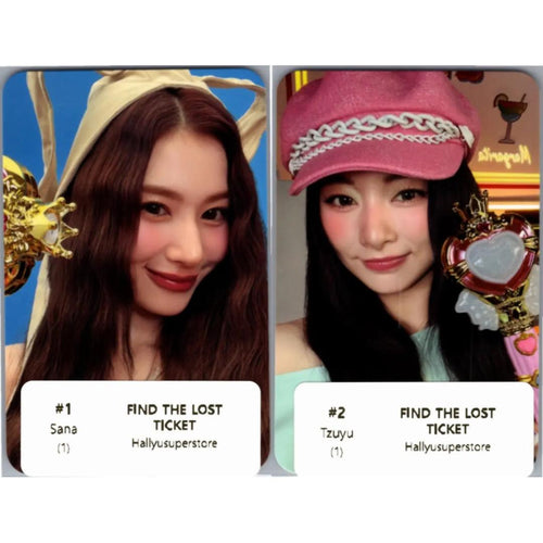 TWICE - TWICE 11th Anniversary POP-Store "TWICE THE THRILL" FIND THE LOST TICKET Event Photocard [26.10.19]