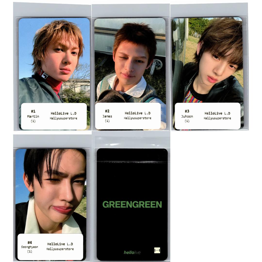 CORTIS The 2nd EP "GREENGREEN" - Hellolive Lucky Draw Event Photocard [26.06.16]