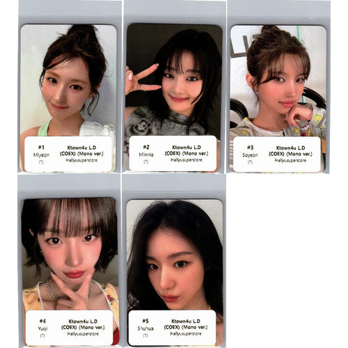 I-DLE "We made" - Ktown4U Lucky Draw Event Photocard (COEX)(Mono Ver.) [26.07.07]