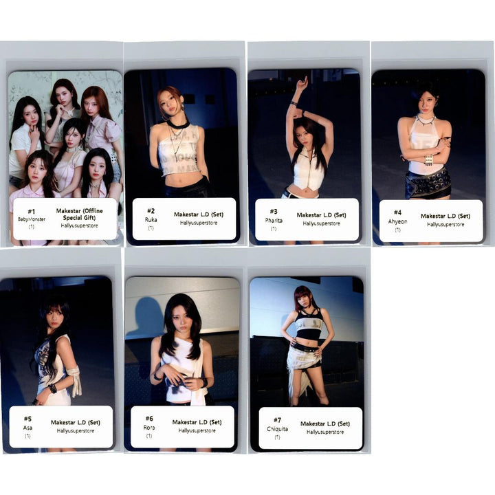 BABYMONSTER "SUGAR HONEY ICE TEA" - Makestar Lucky Draw Event Photocard , Offline Special Gift Photocard (Set) [26.06.17]
