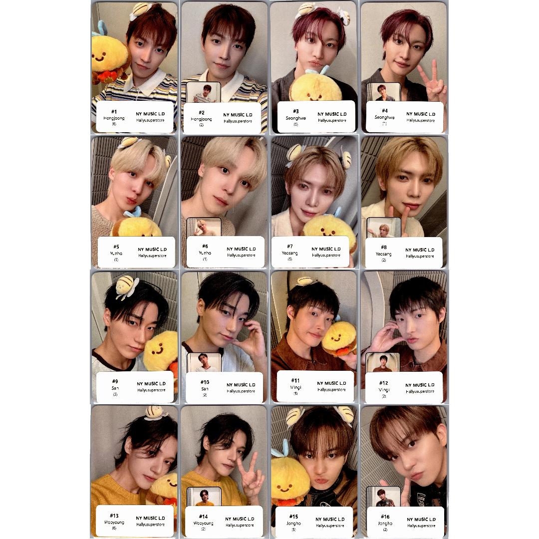 ATEEZ "GOLDEN HOUR : Part.5" - NY MUSIC Lucky Draw Event Photocard [26.08.18]