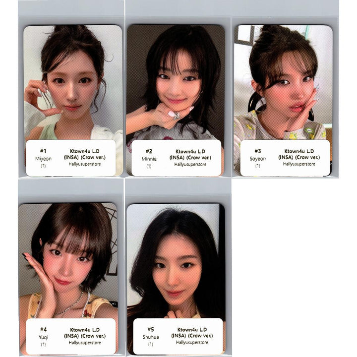 I-DLE "We made" - Ktown4U Lucky Draw Event Photocard (INSA)(Crow Ver.) [26.07.07]