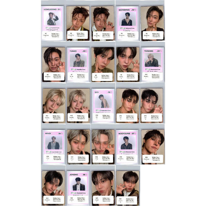 ATEEZ "GOLDEN HOUR : Part.5" - Official Photocard (A ver.) [26.06.26]
