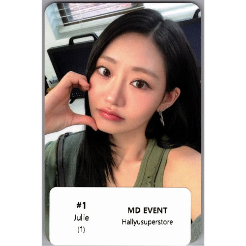 JULIE (of KISS OF LIFE) "SWEAT" - POP-UP Store MD Event Photocard [26.09.04]