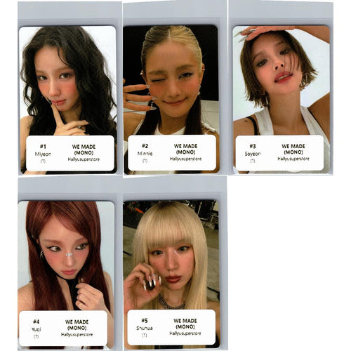 I-DLE "We made" - Official Photocard (Mono Ver.) [26.07.07]