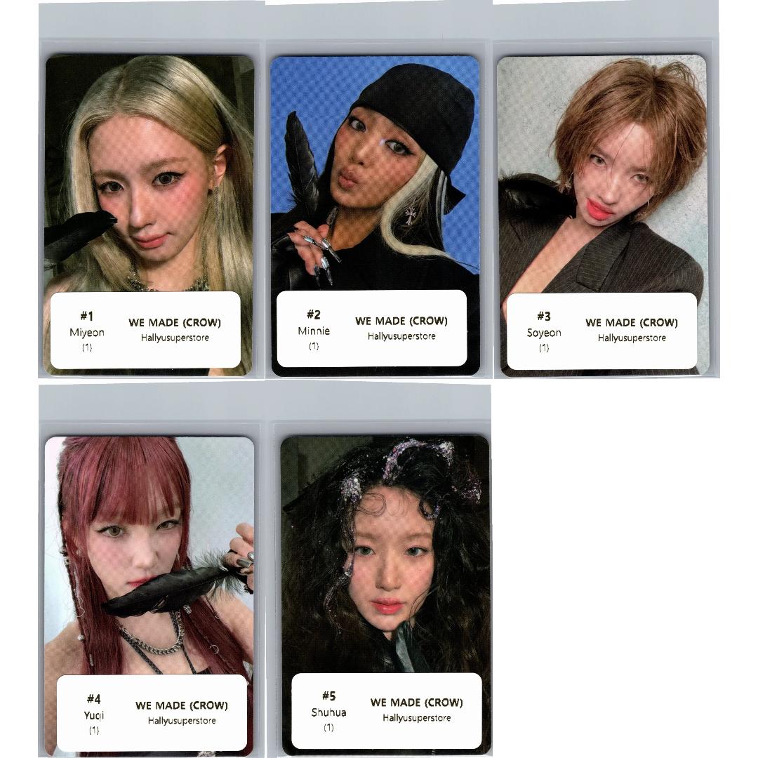 I-DLE "We made" - Official Photocard (Crow Ver.) [26.07.07]