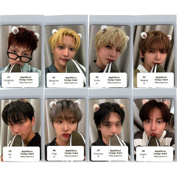 ATEEZ "GOLDEN HOUR : Part.5" - Apple Music Fansign Event Photocard (DIGIPACK Ver.) [26.07.02]