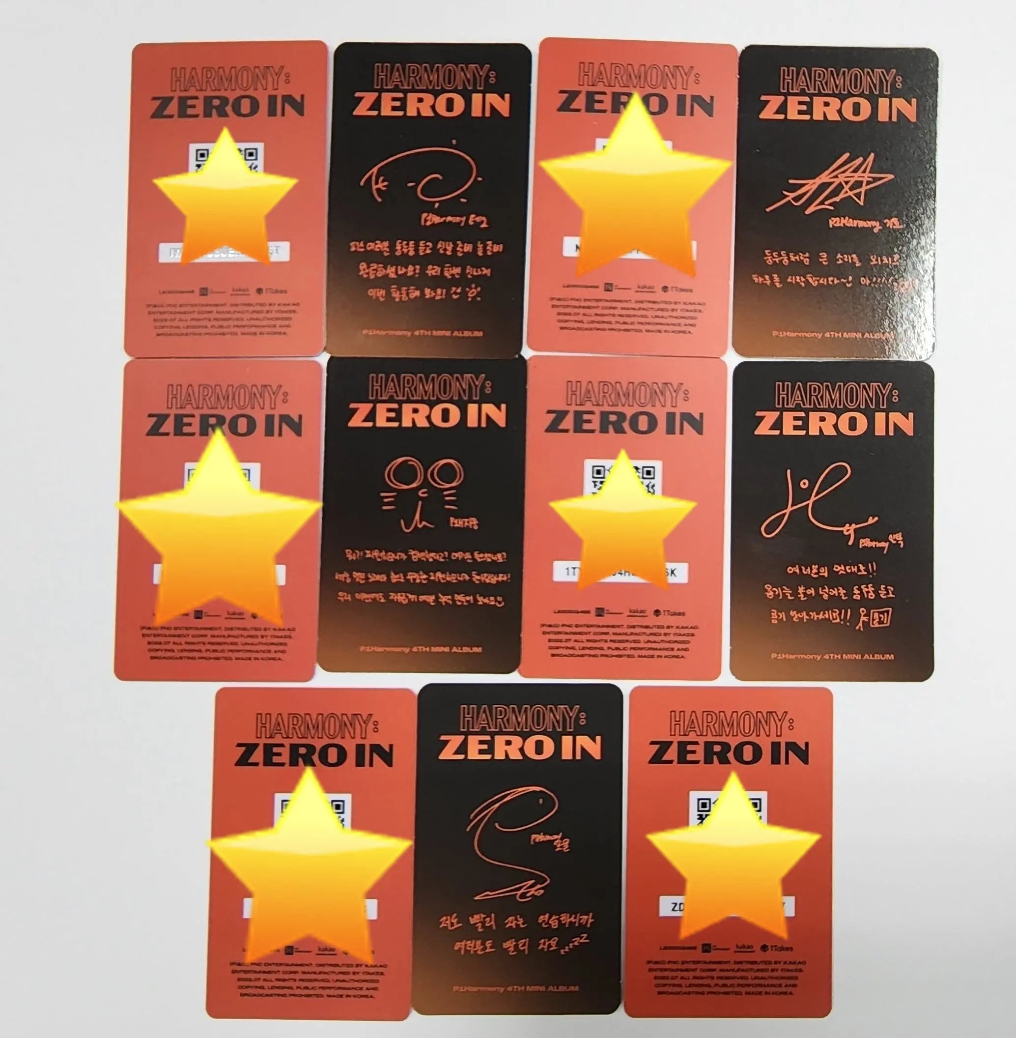 P1Harmony 'HARMONY : ZERO IN' Official PVC Photocard [Platform Ver