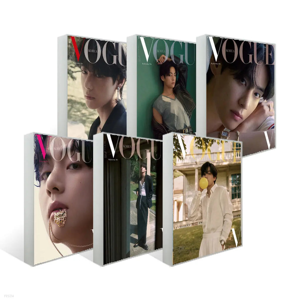 BTS V 直筆サイン「VOGUE」雑誌 V ( of BTS ) - VOGUE Magazine ( Choose Type ) - HALLYUSUPERSTORE