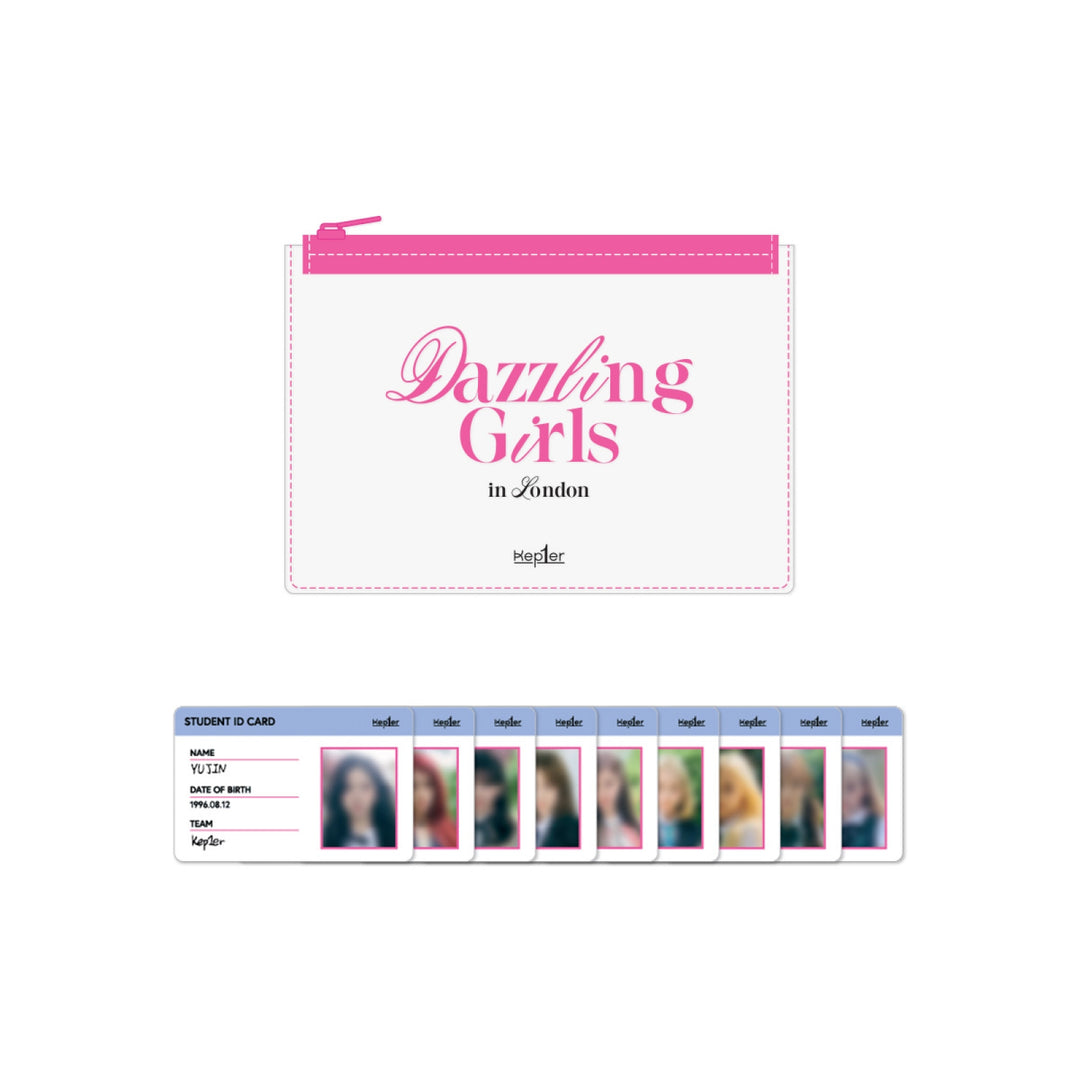Kep1er - 2022 Dazzling Girls in London - PVC Mini Pouch & ID Card Set